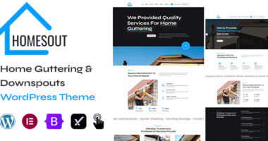 Homesout – Home Guttering & Downspouts WordPress Theme