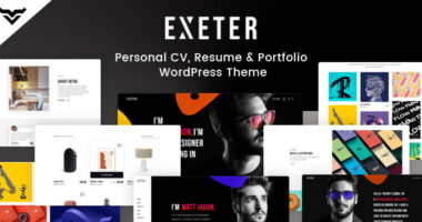 Exeter – Personal Portfolio WordPress Theme