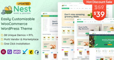 Nest – Grocery Store WooCommerce WordPress Theme