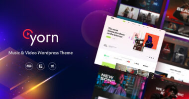 Yorn – Music & Video WordPress Theme