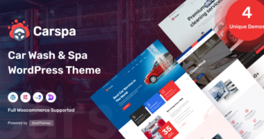 Carspa – Car Wash & Cleaning WordPress Theme