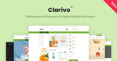 Clarivo – Pharmacy and Medical WordPress theme
