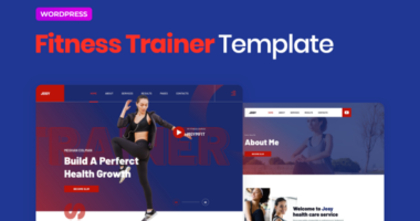 Josy – Sport & Fitness Elementor Template Kit