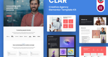 Clar – Digital Agency Elementor Template Kit
