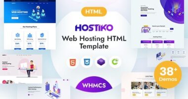 Hostiko – Hosting HTML & WHMCS Template With Isometric Design