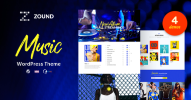 Zound – Music Band WordPress Theme