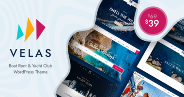 Velas – Yacht Club & Boat Rental WordPress Theme