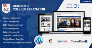 University | Education Responsive WordPress Theme