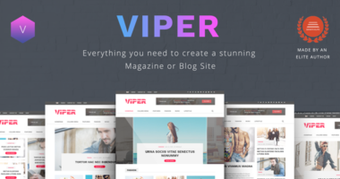 Viper – Multi Purpose Newspaper / News / Magazine / Blog WordPress Theme