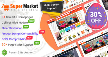SuperMarket – Multi-purpose Responsive OpenCart 3 Theme (3+ Mobile Layouts Ready)