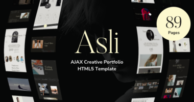 Asli – AJAX Portfolio HTML5 Template