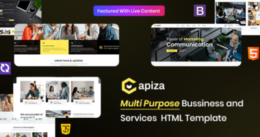 Capiza – Business & Agency Sass Html Template