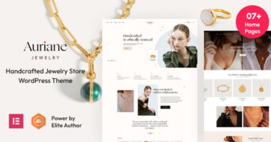 Auriane – Handcrafted Jewelry Store WordPress Theme