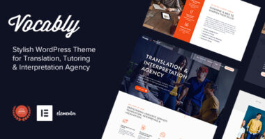 Vocably – Translation & Interpretation Agency Theme