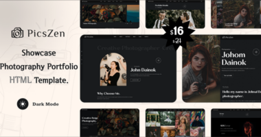 Picszen – Photography HTML Template
