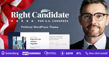 Right Candidate – Election Campaign and Political WordPress Theme