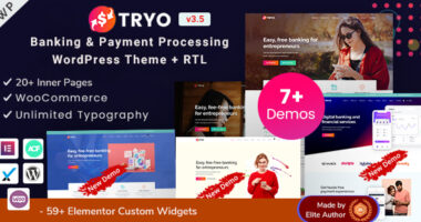 Tryo – Banking, Money Transfer & Currency Exchange WordPress Theme