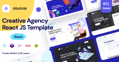 Abstrak – React Agency and React Template + RTL