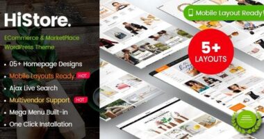 HiStore – Fashion Shop, Furniture Store eCommerce MarketPlace WordPress Theme (Mobile Layouts Ready)