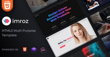 Imroz – Agency and Portfolio Template