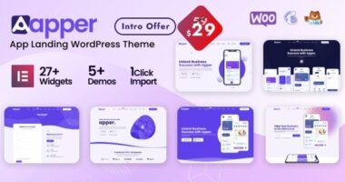 Apper – WordPress Multi-concept Landing Page Theme