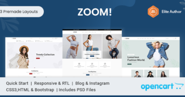 Zoom – Fashion & Clothing Opencart Theme