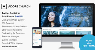 Adore Church – Responsive WordPress Theme