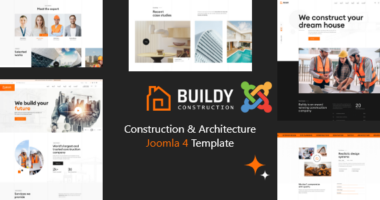 Buildy – Construction & Architecture Joomla 4 Template