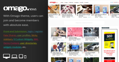 Omago News – User Profile Membership & Content Sharing Theme
