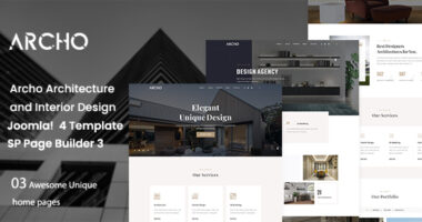 Archo – Architecture & Interior Design Joomla 4 Template