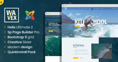 Wavex – Sailing and Surfing Joomla 4 Template