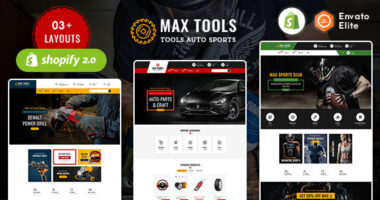 MaxTools – Shopify 2.0 Multi-Purpose Responsive Theme