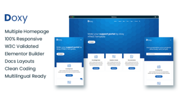 Doxy – Multi-Purpose Online Documentation, Knowledge Base WordPress Theme