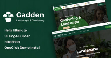 Gadden – Garden & Landscaping Joomla 4 Template