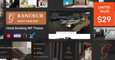 Grandeur – Hotel Booking WordPress Theme