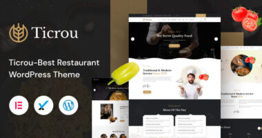 Ticrou – Restaurant WordPress Theme