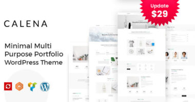 Calena – Minimal Multi-Purpose Portfolio WordPress Theme