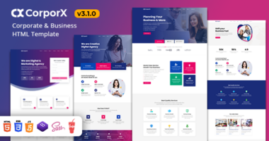 CorporX – Corporate and Business HTML Template