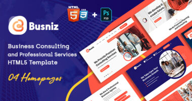 Busniz – Business Consulting Multi-Purpose HTML5 Template
