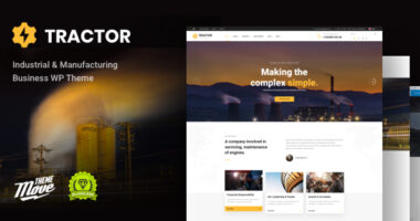 Tractor – Industrial, Industry & Manufacturing WordPress Theme