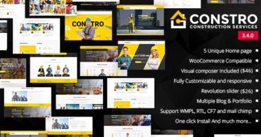 Constro – Construction Business WordPress Theme