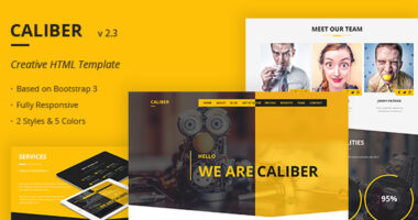 Caliber – Creative Multi Purpose HTML Template