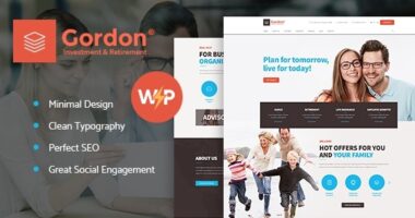 Gordon | Investments & Insurance Company WordPress Theme