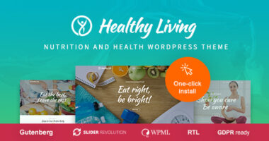 Healthy Living – Nutrition and Wellness WordPress Theme