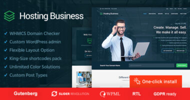 Hosting Business  – Software and Technology WordPress Theme