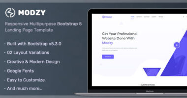Modzy – Bootstrap 5 Landing Page Template