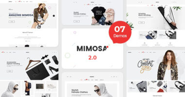 Mimosa – Fashion Boutique Website Templates using bootstrap 5