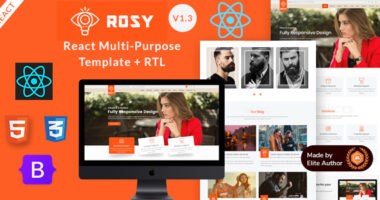 Rosy | React Multi-Purpose Template