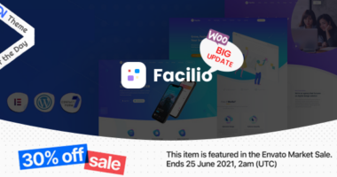 Facilio – MultiPurpose WordPress Theme for Saas Startup