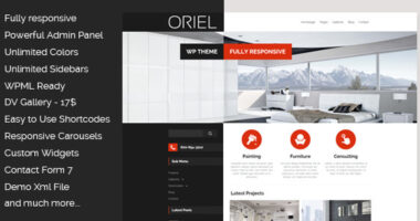ORIEL – Responsive Interior Design WordPress Theme